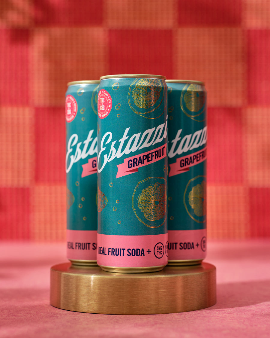 Estazzi Grapefruit low dose sparkling THC soda
