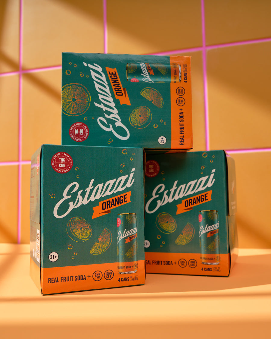 Estazzi Orange THC beverage packs