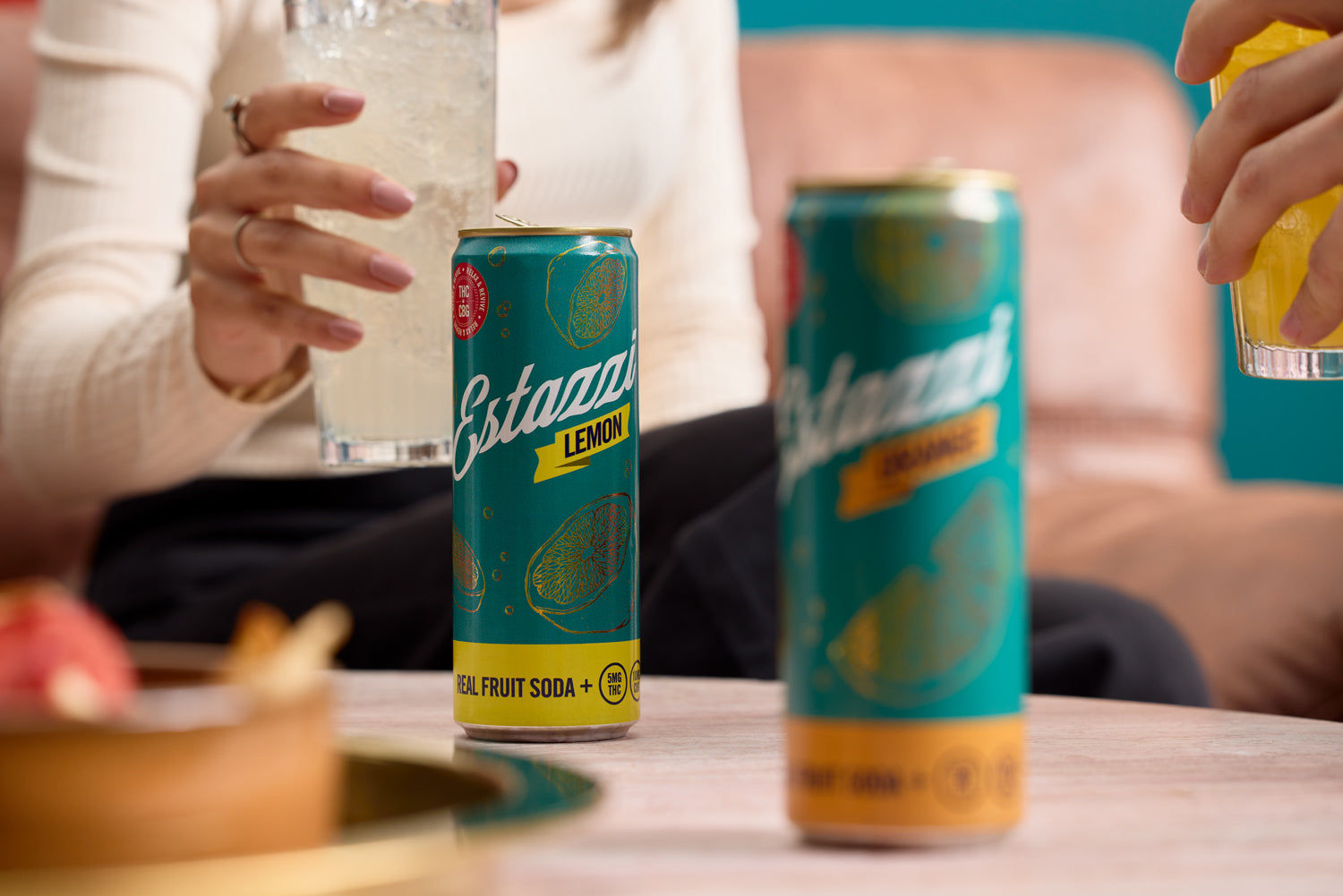Estazzi sparkling THC soda hangover-free drinks